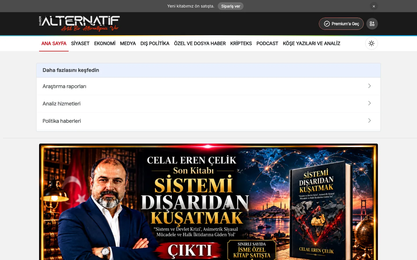 Haber Alternatif — Masaüstü